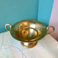 Vintage Brass Pedestal Bowl