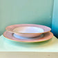1979 Fitz and Floyd Pink `Rondelle’ Dinnerware Set -26 Pieces
