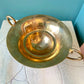 Vintage Brass Pedestal Bowl