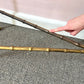 Vintage Brass Bamboo Console Table