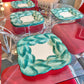Set of 6 Vintage Fitz and Floyd Orchard Leaf Dinner Plates