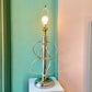 Pair of Mid Century Modern Chrome and Brass Space Age Lamps