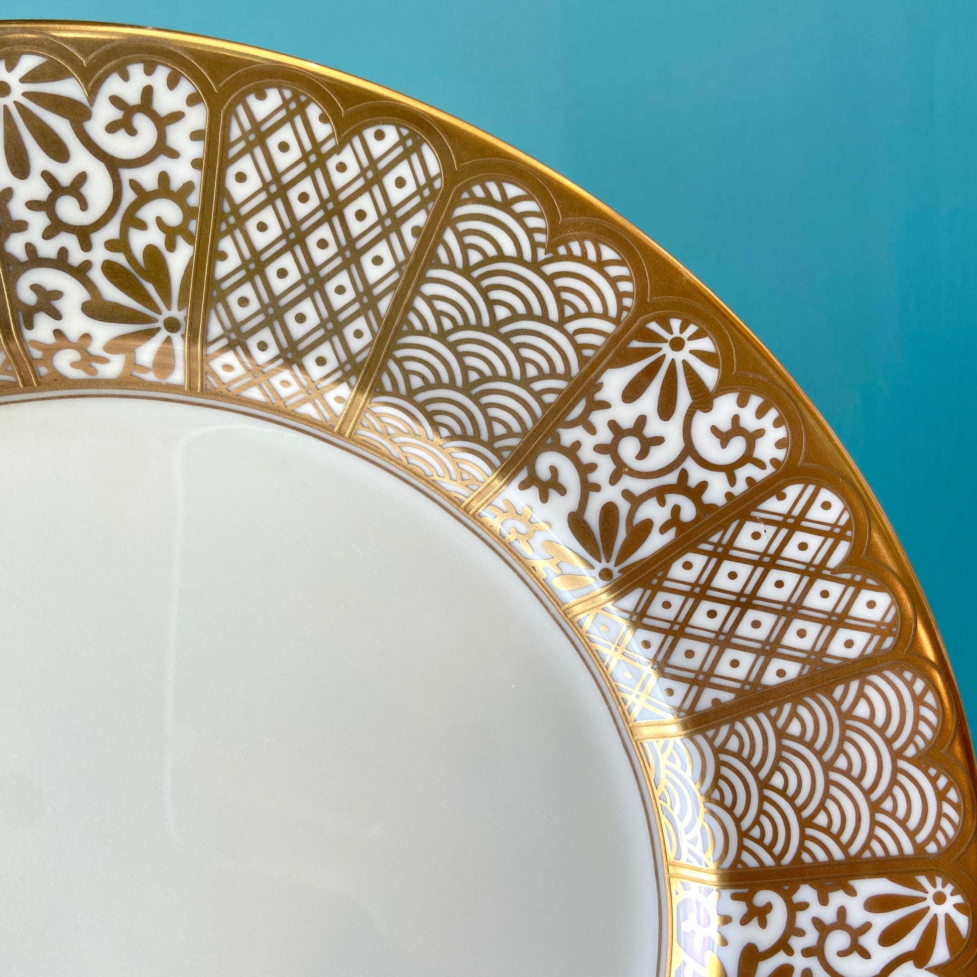 Vintage Fitz and Floyd 'Shinmonzen' Dinnerware Set/ 24Piece Vintage Fitz and Floyd 'Shinmonzen' Dinnerware Set/ 24Piece