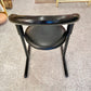 Vintage Black Postmodern Tubular Chair by Amisco