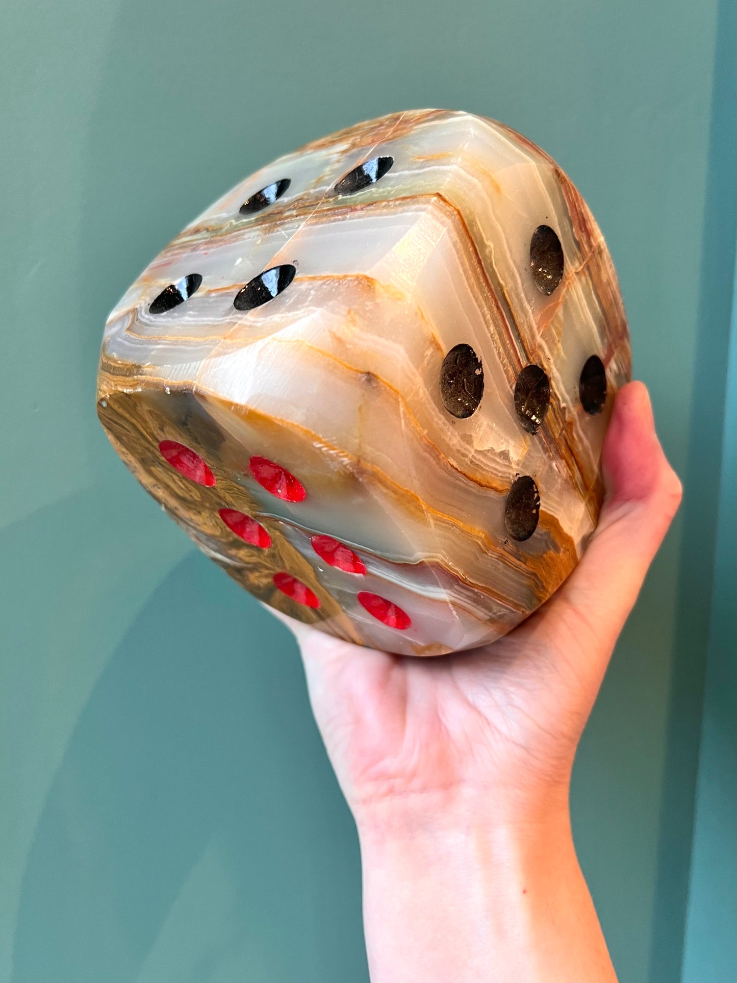 Extra Large 4" Onyx Dice