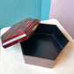 Vintage Hexagon Lacquered Box