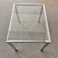 Vintage Chrome and Glass End Table