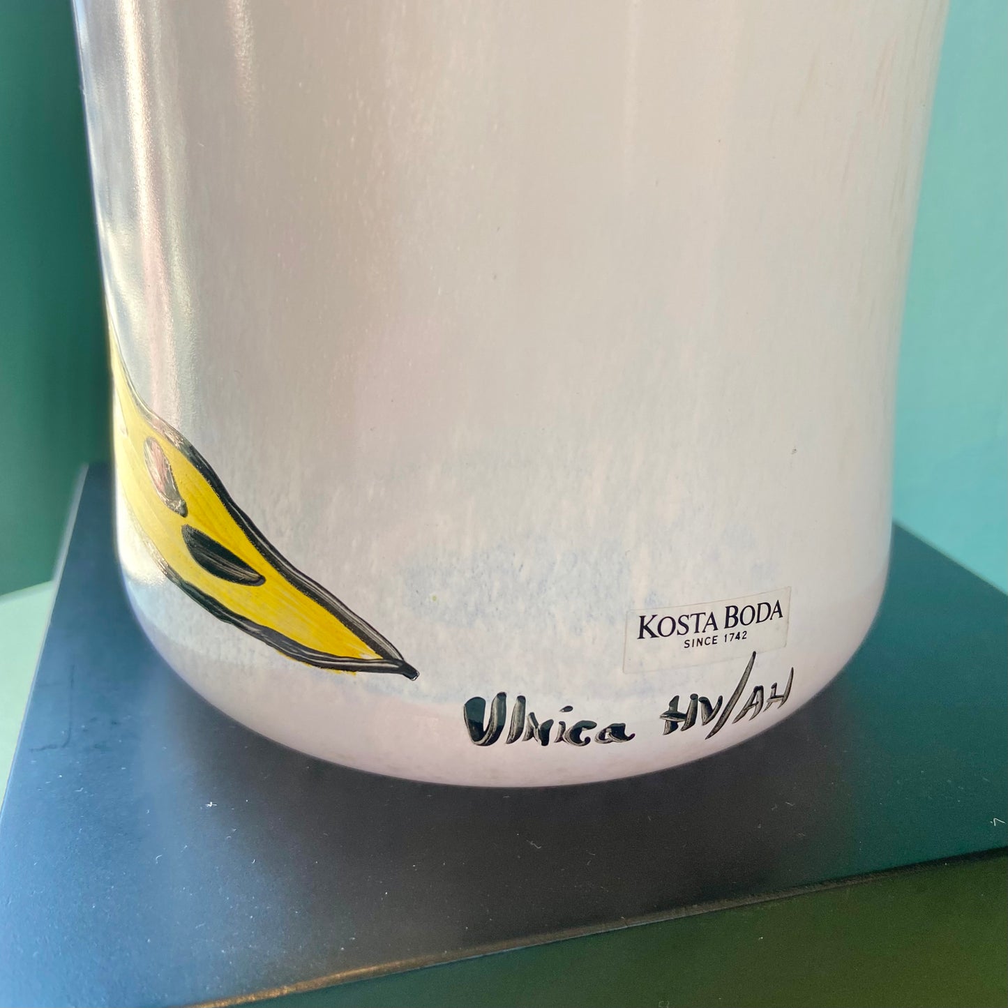 Vintage Kosta Boda "Open Minds" Glass Vase by Ulrica Hydman-Vallien