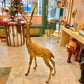 Vintage Extra Large Brass Stag Deer Statue