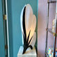 1980’s Black and White Large Postmodern Flower Lamp by Rougier