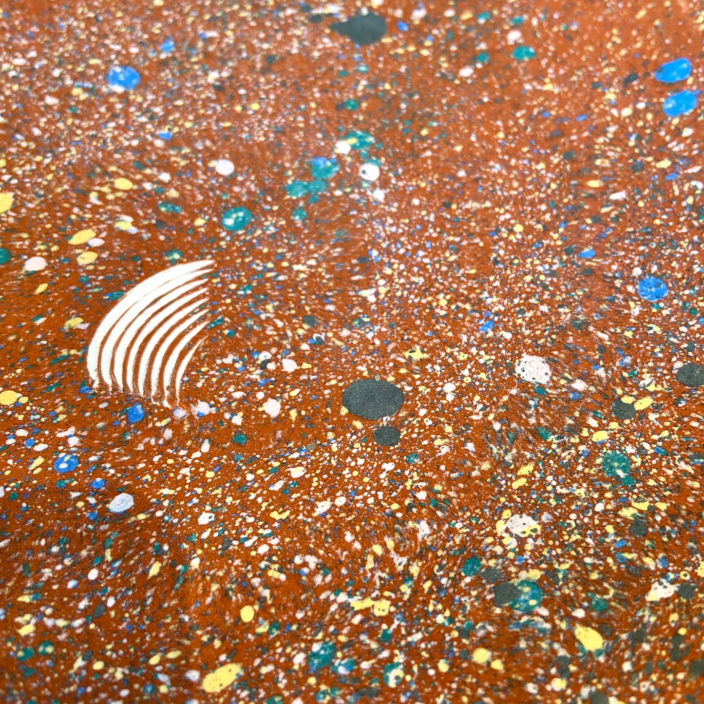 1987 Vintage Postmodern Claudia Reese Ceramic Platter