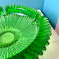 Large 1960’s Green Glass Ashtray By Blenko