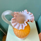 Antique Webb and Sons Orange Gradient Glass Pitcher (AS IS)