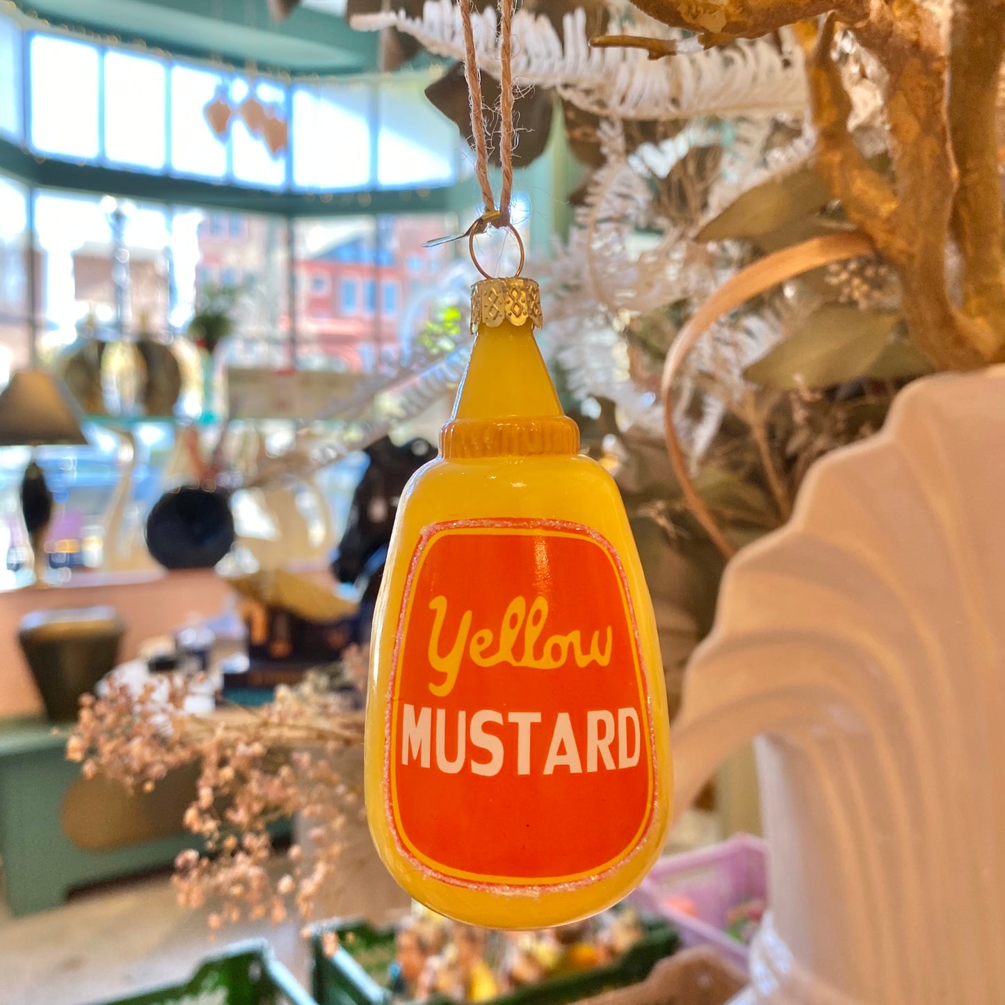 Yellow Mustard Holiday Ornament