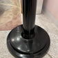 1980's Black Art Deco Style Stepped Torchiere Floor Lamp