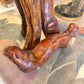 Vintage Live Edge Teak Root Wood Stool/Bench/Stand