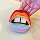 Spectrum Rainbow Lips Ornament