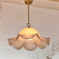 Vintage Murano Style Pink Swirl Pendant Chandelier