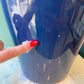 Vintage Navy Blue Ceramic Vase