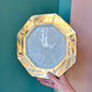 Vintage Fitz and Floyd Hexagonal "Capri Platinée" Dinnerware Set -24 Pieces