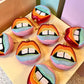Spectrum Rainbow Lips Ornament