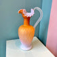 Antique Webb and Sons Orange Gradient Glass Pitcher (AS IS)
