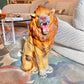 Vintage Plaster Lion Statue