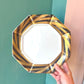 Vintage Fitz and Floyd Hexagonal "Capri Platinée" Dinnerware Set -24 Pieces