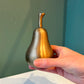 Vintage Brass Pear Paperweight