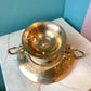 Vintage Brass Pedestal Bowl