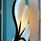 1980’s Black and White Large Postmodern Flower Lamp by Rougier