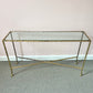 Vintage Brass Bamboo Console Table