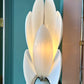 1980’s Black and White Large Postmodern Flower Lamp by Rougier