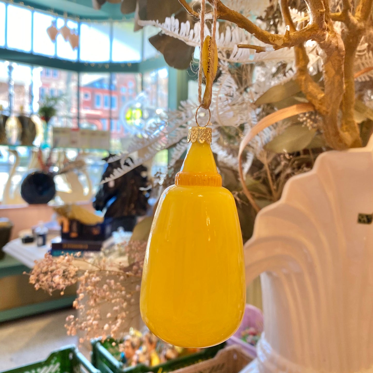 Yellow Mustard Holiday Ornament
