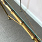 Vintage Brass Bamboo Console Table