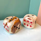 Pair of Large 3" Onyx Dice