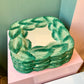 Set of 6 Vintage Fitz and Floyd Orchard Leaf Dinner Plates