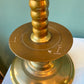 Vintage Williamsburg Virginia Metalcrafters Brass Ribbed Candlestick Holders