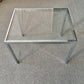 Vintage Chrome and Glass End Table