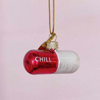 Chill Pill Holiday Ornament
