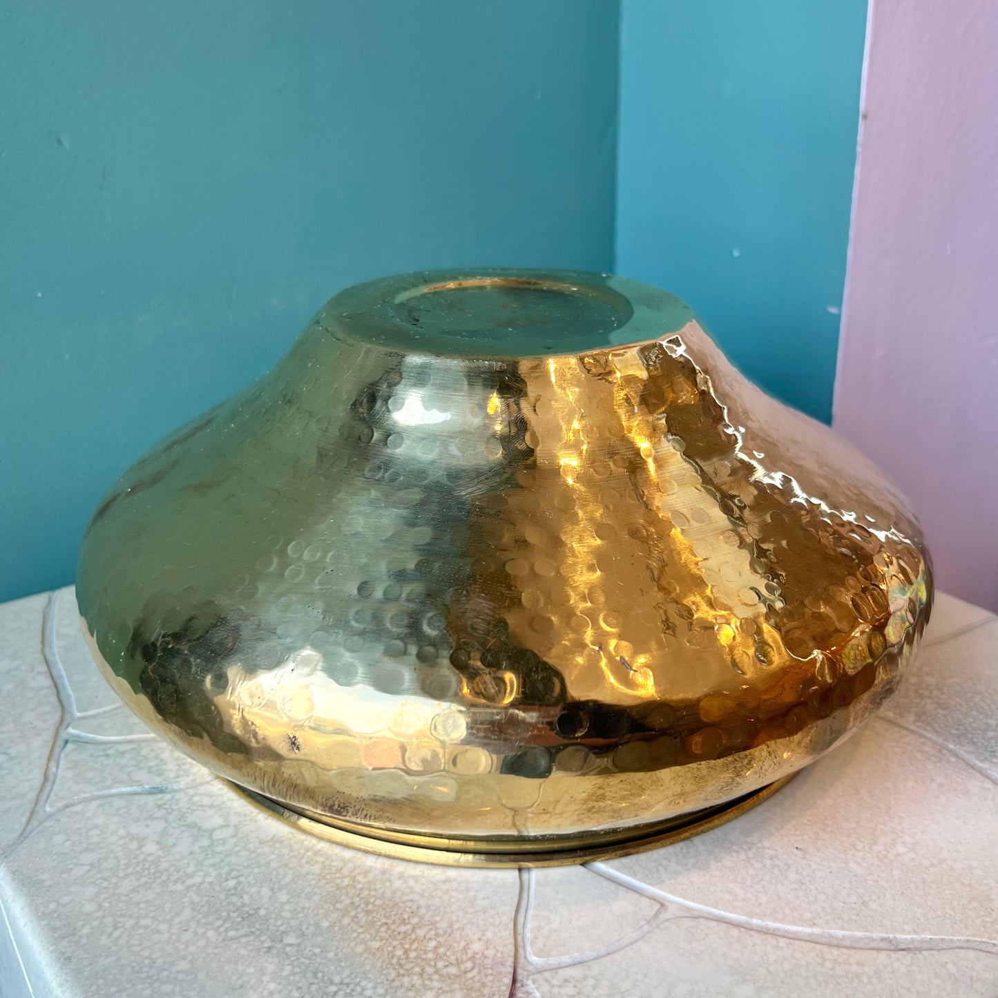 Vintage Brass Indian Planter