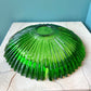 Large 1960’s Green Glass Ashtray By Blenko