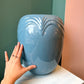 Vintage Large Blue Ceramic Vase