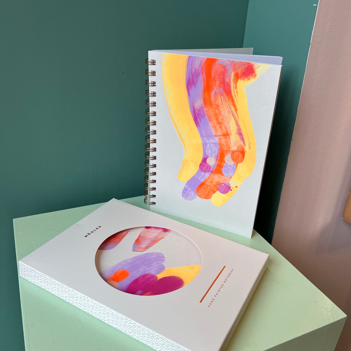 Beam Hand Painted Notebook by Moglea