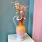 Antique Webb and Sons Orange Gradient Glass Pitcher (AS IS)
