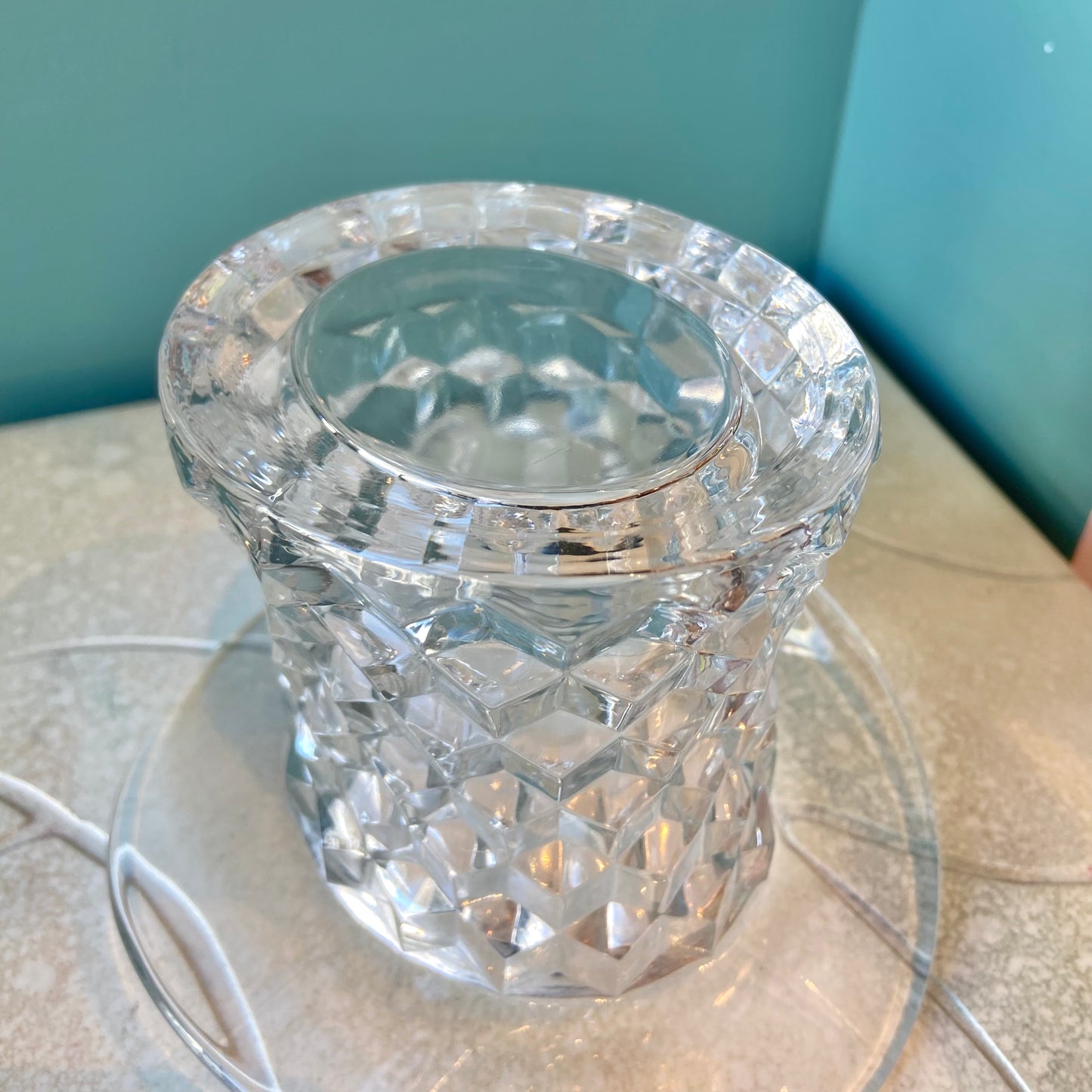 Vintage Fostoria American Glass Top Hat