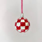 Medium Checkered Bauble Ornament