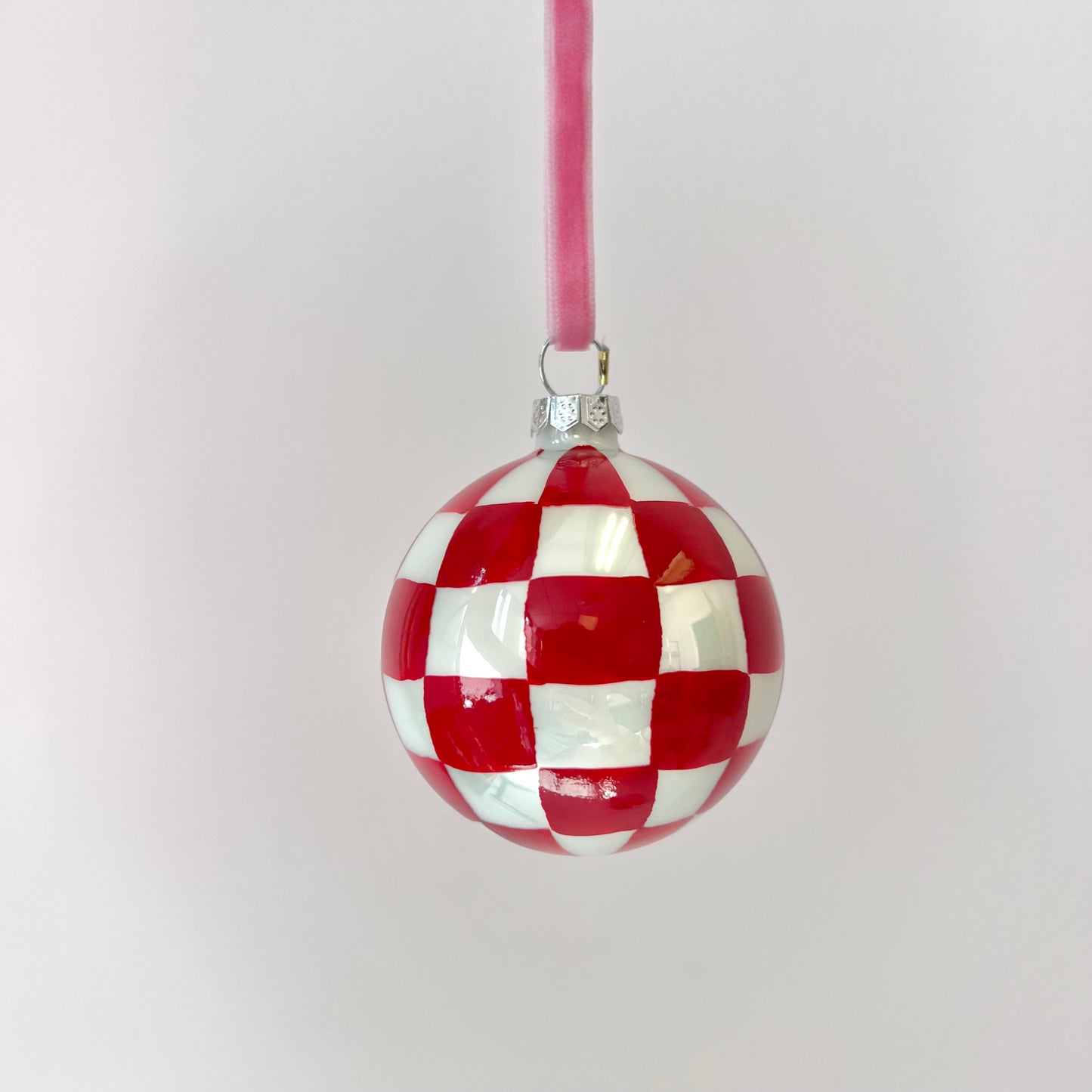 Medium Checkered Bauble Ornament