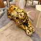 Extra Large Vintage Roaring Leopard Statue