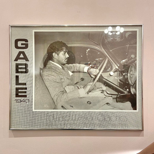 Vintage Clark Gable by Edward Weston Graphics Framed Poster